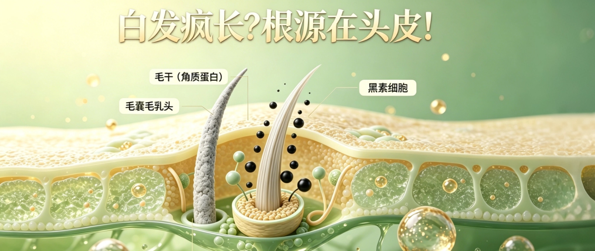 白发疯长？根源在头皮！